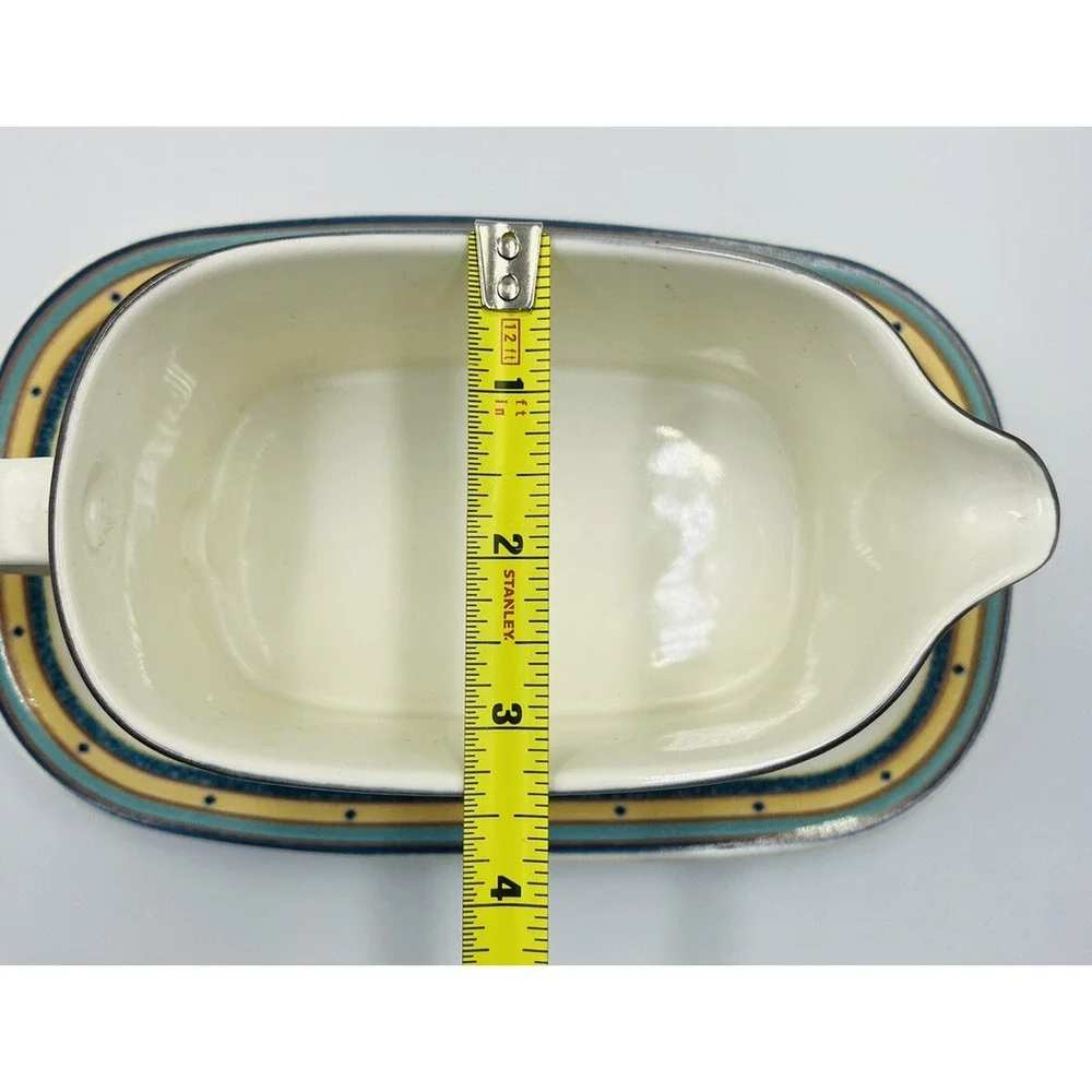 Mikasa Intaglio CAC73 Color Circuit Gravy Sauce Boat Set Underplate Replacement